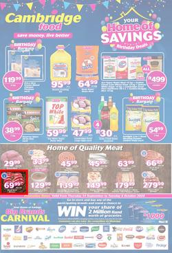Cambridge Food Zululand : Home Of Savings (24 September - 6 October 2020), page 1