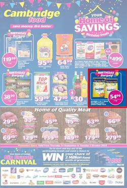 Cambridge Food Zululand : Home Of Savings (24 September - 6 October 2020), page 1