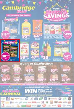Cambridge Food Zululand : Home Of Savings (24 September - 6 October 2020), page 1