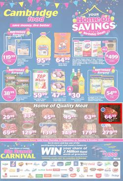 Cambridge Food Zululand : Home Of Savings (24 September - 6 October 2020), page 1