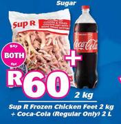 Sup R Frozen Mixed Chicken Feet 2kg + Coca Cola 2Ltr-For Both