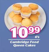 Cambridge Food Queen Cakes-6's