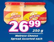 Melrose Cheese Spread Assorted-250g Each