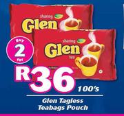 Glen Tagless Teabags Pouch-For 2 x 100's Pack