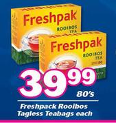 Freshpack Rooibos Tagles Teabags-80's Pack Each