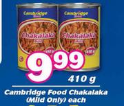 Cambridge Food Chakalaka-410g Each