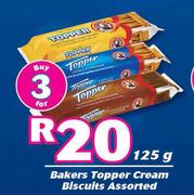 Bakers Topper Cream Biscuits Assorted-For 3 x 125g