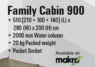 Camp Master Family Cabin 900