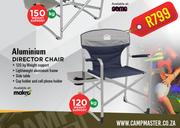 Camp Master Aluminium Director Chair