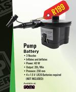 Pump Battery
