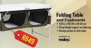 Campmaster Folding Table & Cupboards
