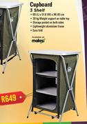 Campmaster Cupboard 3 Shelf