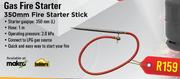 Campmaster Gas Fire Starter 350mm Fire Starter Stick