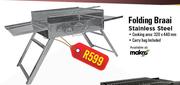 Campmaster Folding Braai Stainless Steel