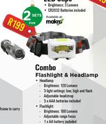 Flashlight & Headlamp Sets Combo-For 2
