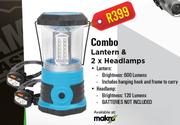 Lantern & 2 x Headlamps Combo