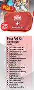 Camp Master 25 Piece First Aid Kit Adventure