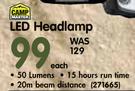 Camp Master LED Headlamp Each