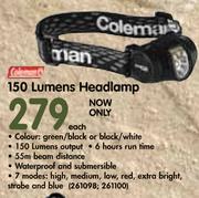 Coleman D 150 Lumens Headlamp Each