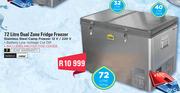 Camp Master 72Ltr Dual Zone Fridge Freezer