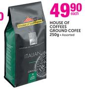 House Of Coffees Ground Coffee Assorted-250g