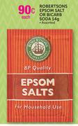 Robertsons Epsom Salt Or Bicarb Soda Assorted-14g Each