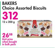 Bakers Choice Assorted Biscuits-12 x 200g