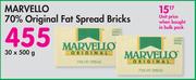 Marvello 70% Original Fat Spread Bricks-30 x 500g
