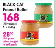 Black Cat Peanut Butter (All Variants)-6 x 400g