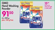 Omo Hand Washing Powder-6x500g Plus 100g Free