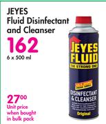 Jeyes Fluid Disinfectant And Cleanser-6 x 500ml