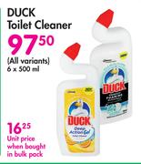 Duck Toilet Cleaner (All Variants)-6 x 500ml