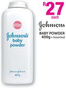 Johnsons Baby Powder Assorted-400g