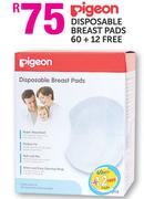 Pigeon Disposabile Breast Pads 60+12 Free