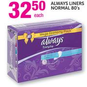 Always Liners Normal-80's