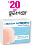 Ashton & Parson Infants Powder-20's