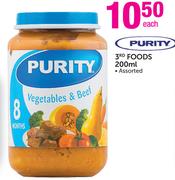 Purity 3rd Foods Assorted-200ml