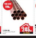 Coppertube-15mm x 5.5m, Class 0-Each