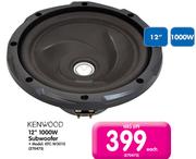 Kenwood 12" 1000W Subwoofer KFC-W3010
