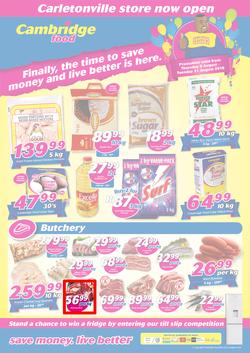 Cambridge Food Carletonville : August Mid Month (9 Aug - 21 Aug 2018), page 1