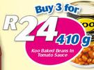 Koo Baked Beans In Tomato Sauce-3x410g