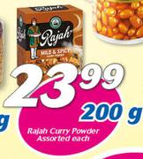Rajah Curry Powder-200g Each