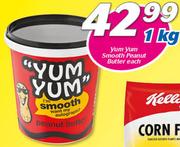 Yum Yum Smooth Peanut Butter-1kg Each