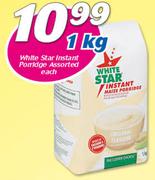 White Star Instant Porridge-1kg Each