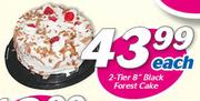 2-Tier 8” Black Forest Cake-Each