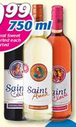 Saint Natural Sweet Wine Assorted-750ml Each