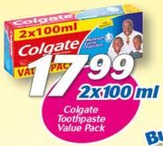 Colgate Toothpaste Value Pack-2x100ml
