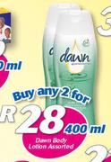 Dawn Baby Lotion-2x400ml