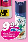 Glade Secrets Air Freshener-180ml Each