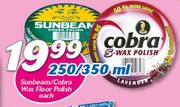 Sunbeam/Cobra Wax Floor Polish-250ml/350ml